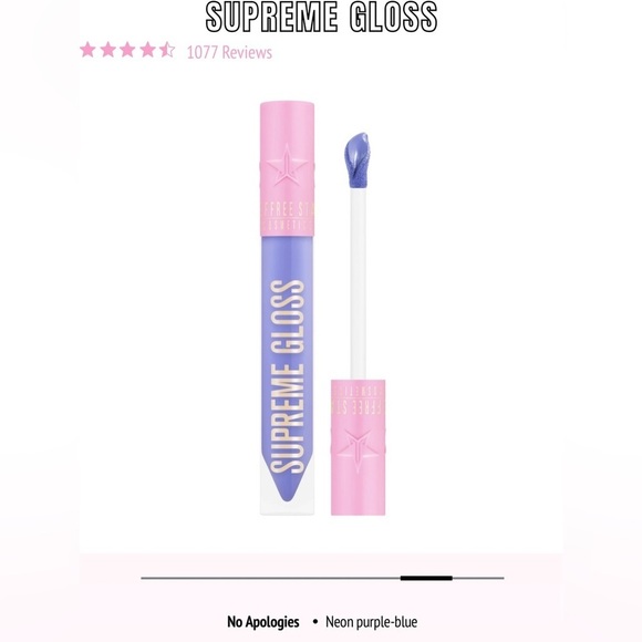 Brand New Jeffree Star Supreme Gloss Full Pigment Lip Gloss in No Apologies - Picture 6 of 6
